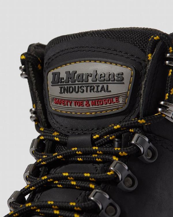 Dr Martens Dámské Pracovní Boty Ridge Steel Toe Černé, CZ-719528